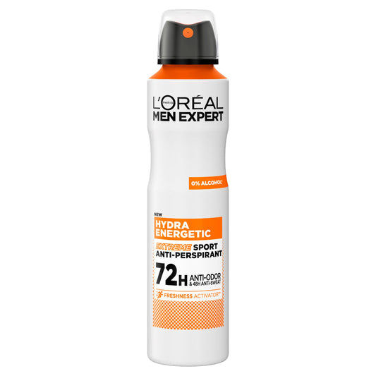L'Oréal Men Expert Hydra Energetic Extreme Sport 72H Anti Perspirant Deodorant 250ml GOODS Sainsburys   