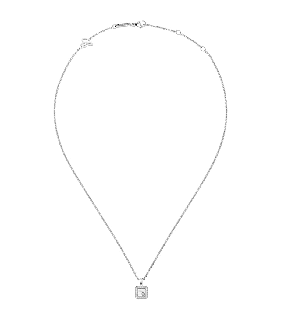 Chopard Happy Diamonds white gold pendant necklace (British brand)
