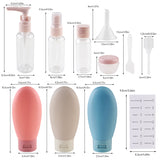 Livingandhome travel bottle set, UK version