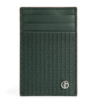 Giorgio Armani Embossed-Leather Card Holder