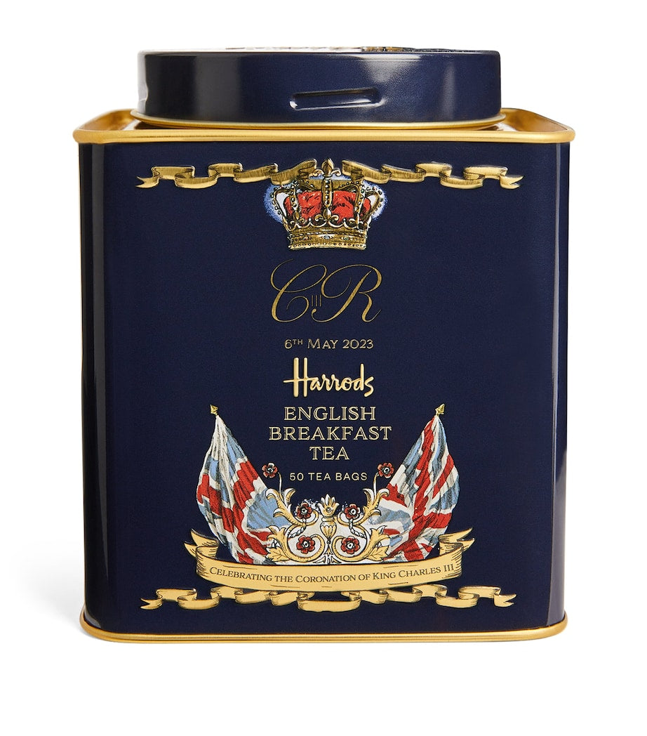 Harrods Coronation Blend English Breakfast Tea 50 Tea Bags, UK version