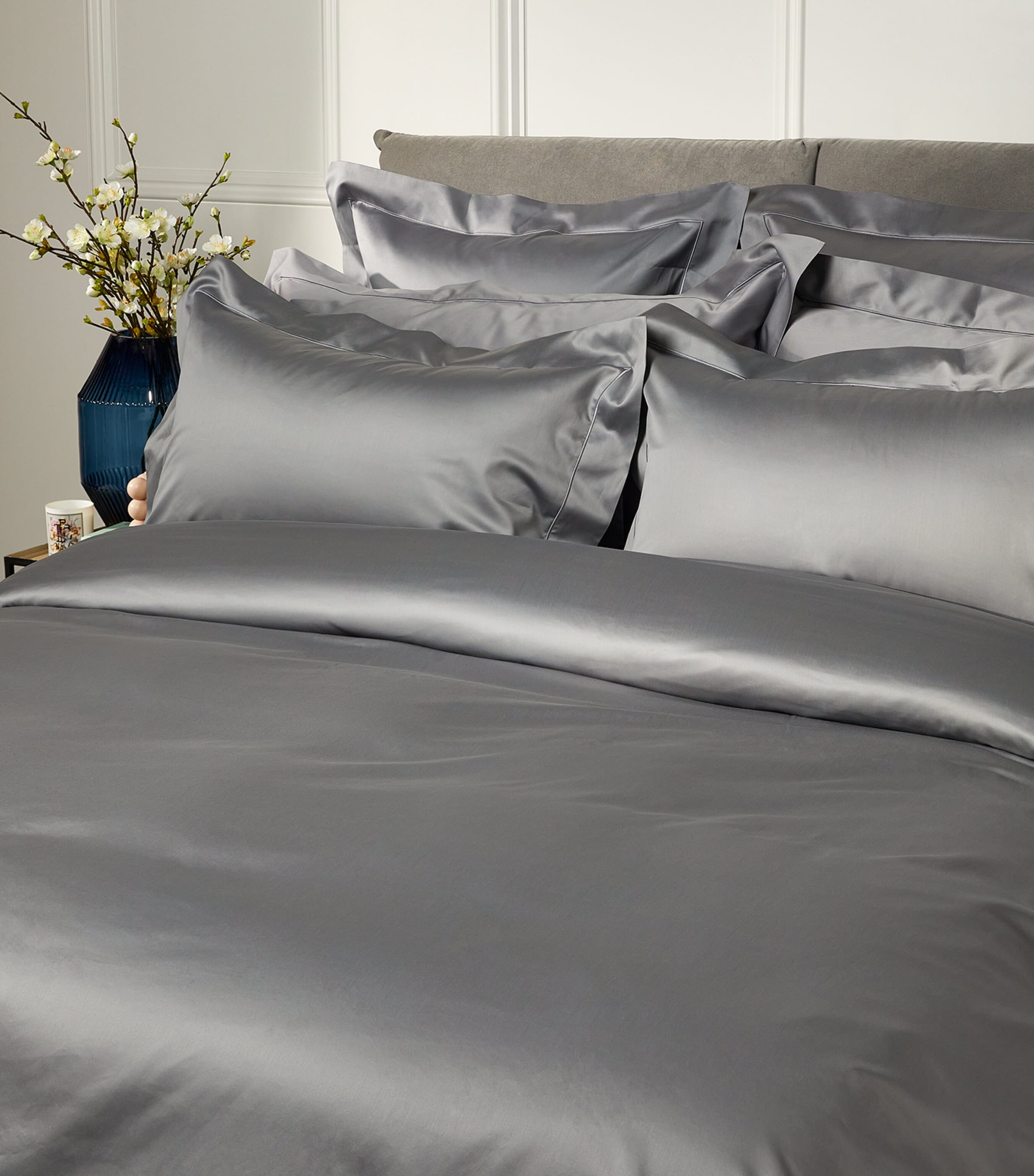 Celso de Lemos Bourdon king duvet cover Egyptian cotton sateen 230cm x 220cm - British product