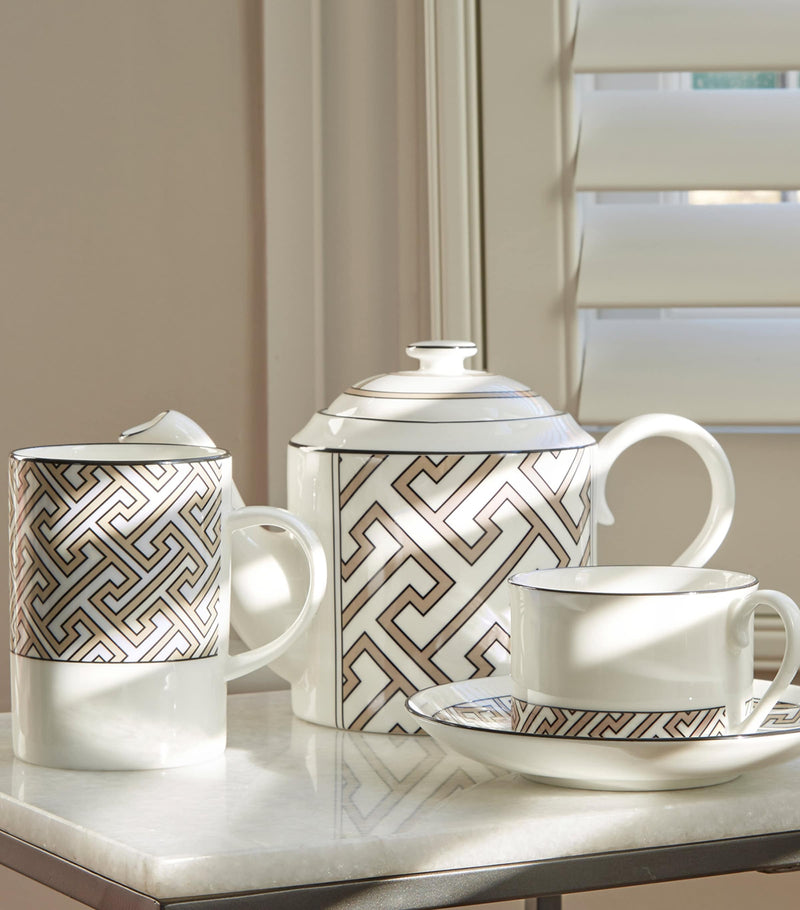 O.W. London geometric print teapot 850ml, imported from the UK