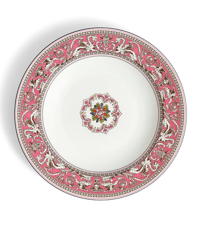Wedgwood Florentine Fuchsia Rimmed Soup Bowl 23cm