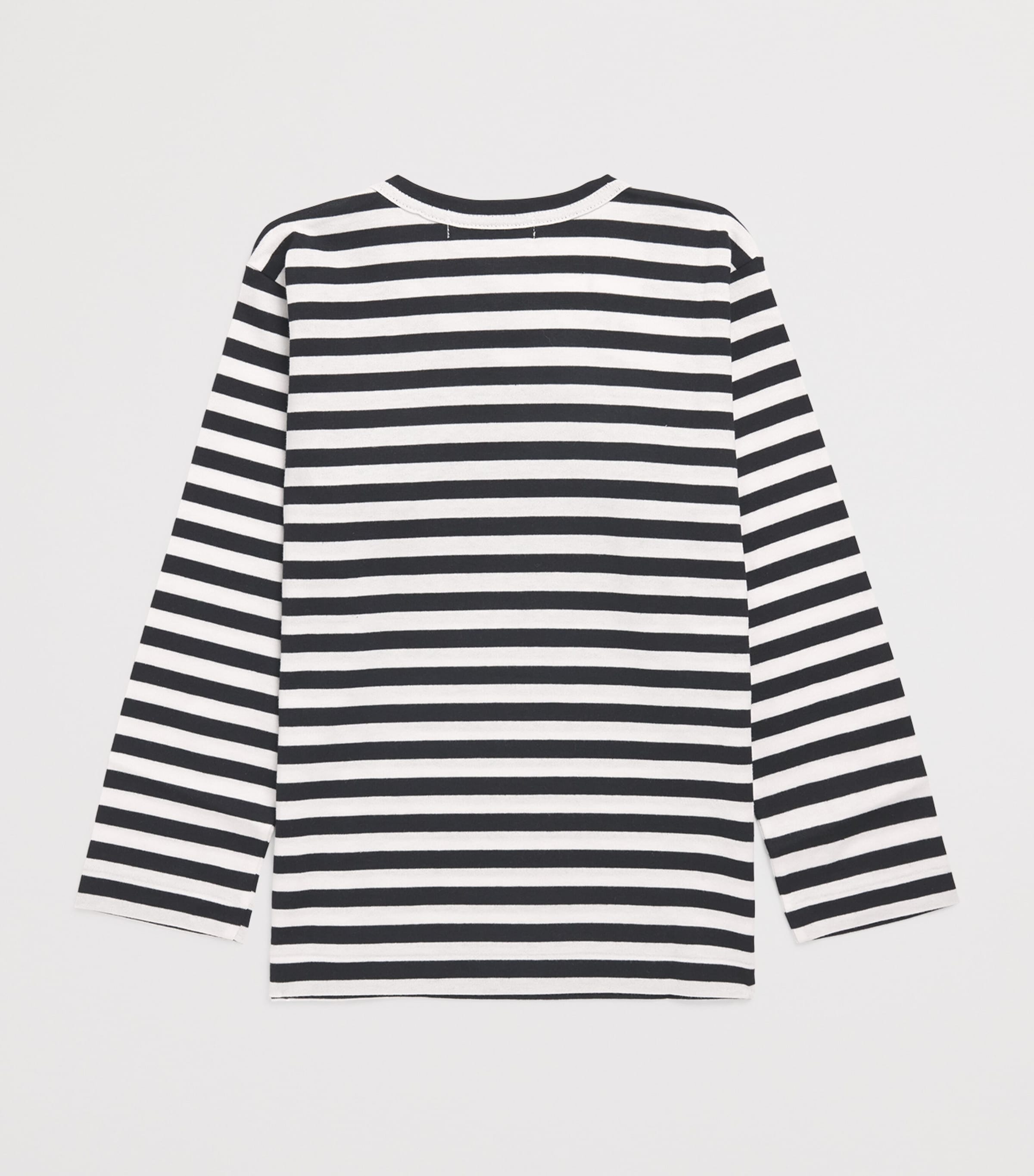 Comme Des Garçons Cotton Stripe Heart Logo T-Shirt (2-6 Years)