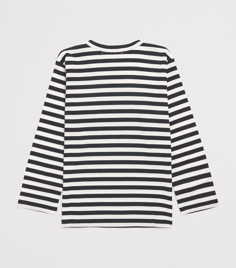 Comme Des Garçons Cotton Stripe Heart Logo T-Shirt (2-6 Years)