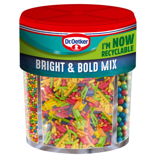 Dr. Oetker Bright & Bold Sprinkles Mix 109g Colourings & flavourings Sainsburys   