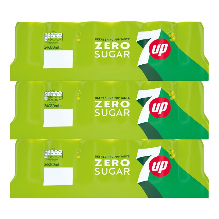 7UP 3 for £24 Drinks Bundle 72 Cans