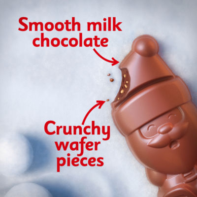 KitKat milk chocolate Santa figure 29g, imported from the UK
