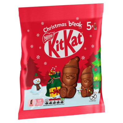 KitKat Santa milk chocolate bag 55g (British brand)