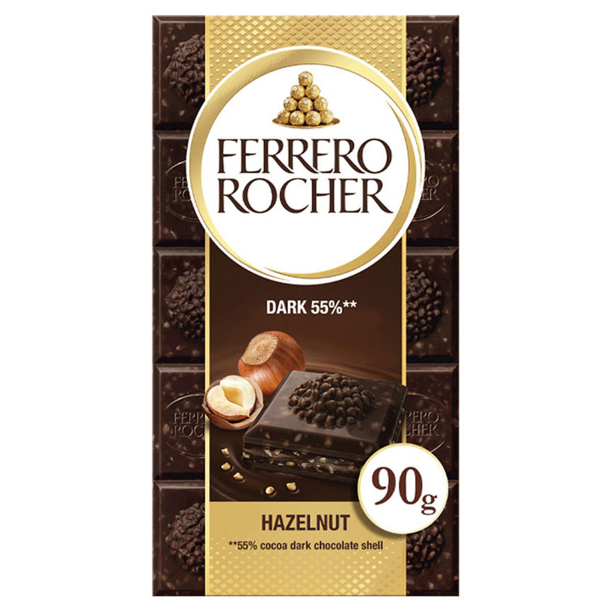 Ferrero Rocher Dark Chocolate & Hazelnut Sharing Bar GOODS ASDA   