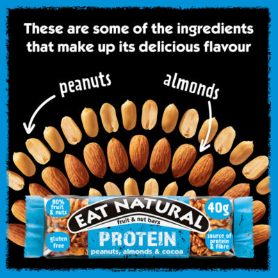 Eat Natural protein bar peanuts almonds cocoa 40g, imported from the UK
