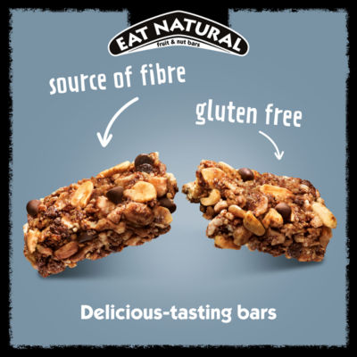 Eat Natural Peanut and Dark Chocolate Fruit Nut Bars - British product
