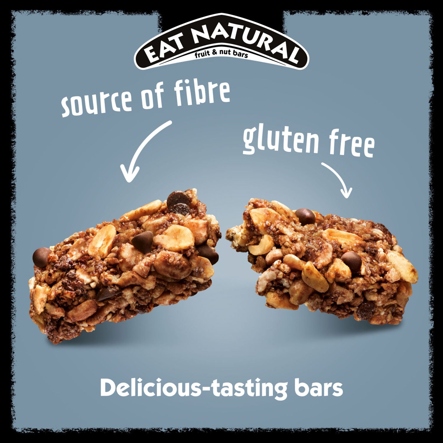 Eat Natural Peanut and Dark Chocolate Fruit Nut Bars - British product