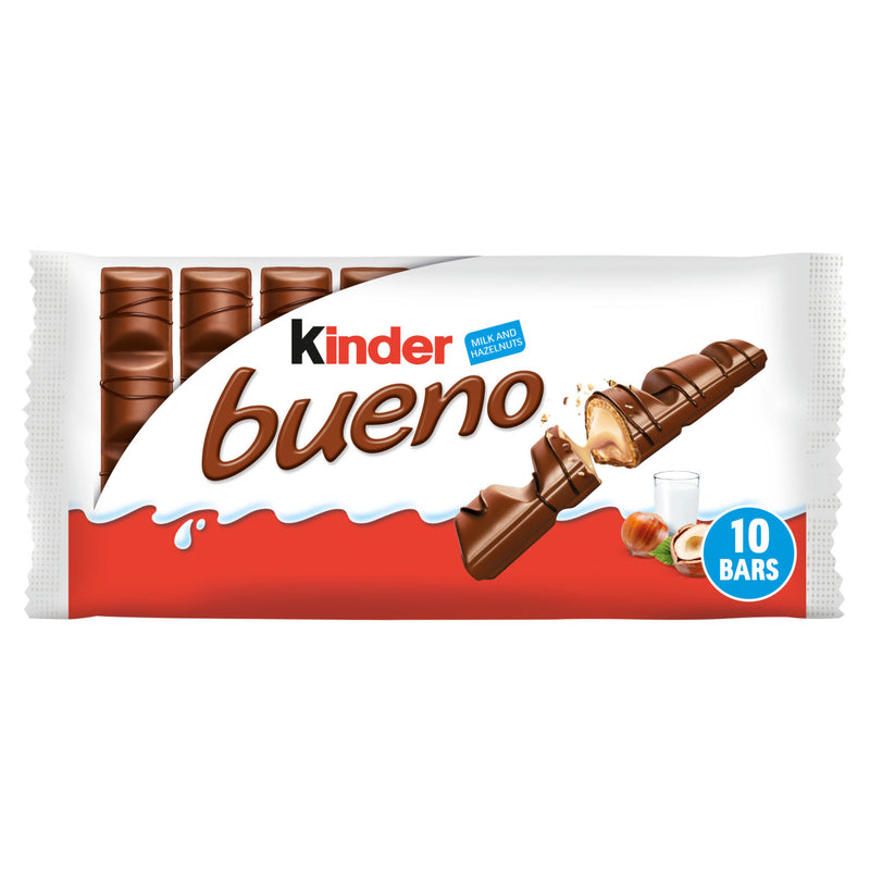 Kinder Bueno chocolate hazelnut wafer bars 5x43g - British product