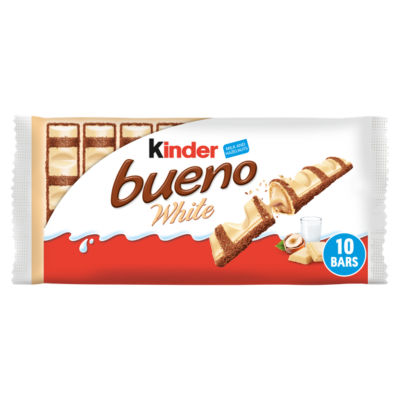 Kinder Bueno White wafer bars 5x39g, imported from the UK
