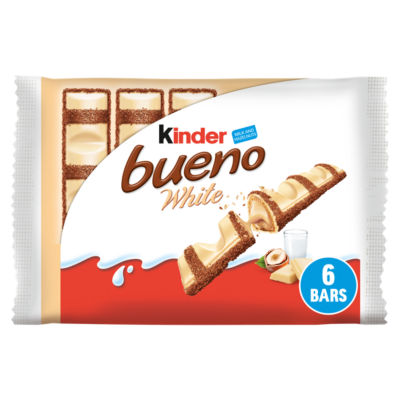 ASDA Kinder Bueno White Milk and Hazelnut Wafer Bars 3 x 39g- Buy online at McGrocer