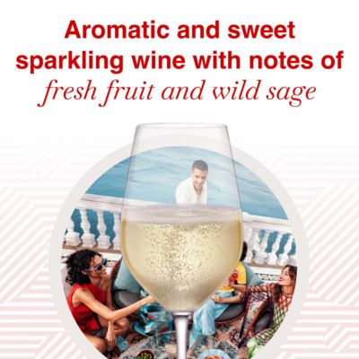 Martini Asti sparkling wine 75cl bottle (British brand)