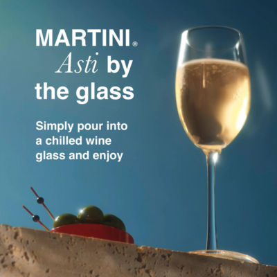 Martini Asti sparkling wine 75cl bottle (British brand)