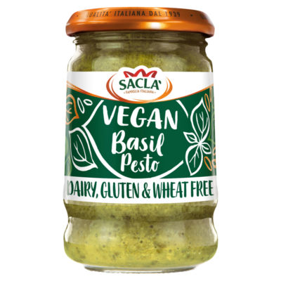 ASDA Sacla Vegan Basil Pesto Sauce 190g- Buy online at McGrocer
