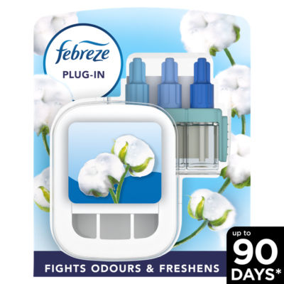 Febreze 3Volution Plug In Air Freshener Unit & Refill, Cotton Fresh