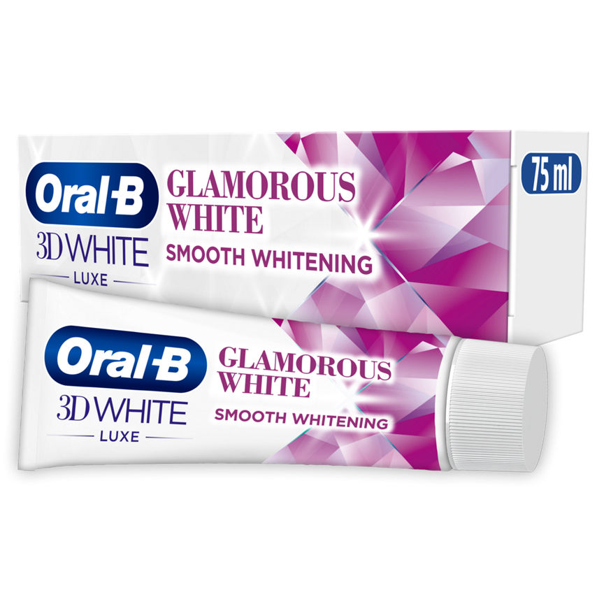 Oral-B 3DWhite Luxe Glamorous White Whitening Toothpaste GOODS ASDA   