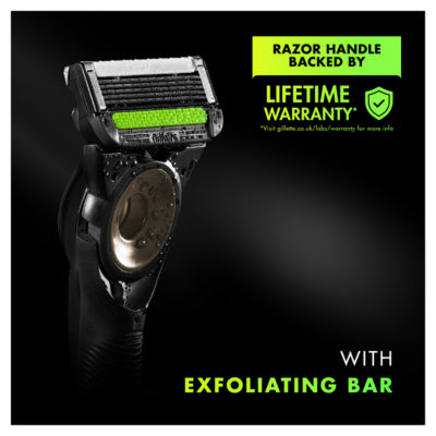Gillette Labs Exfoliating Bar Manuelle Rasierklinge mit Reiseetui - 2 Klingen