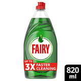 Fairy Platinum Quickwash Original washing up liquid 820ml - British product