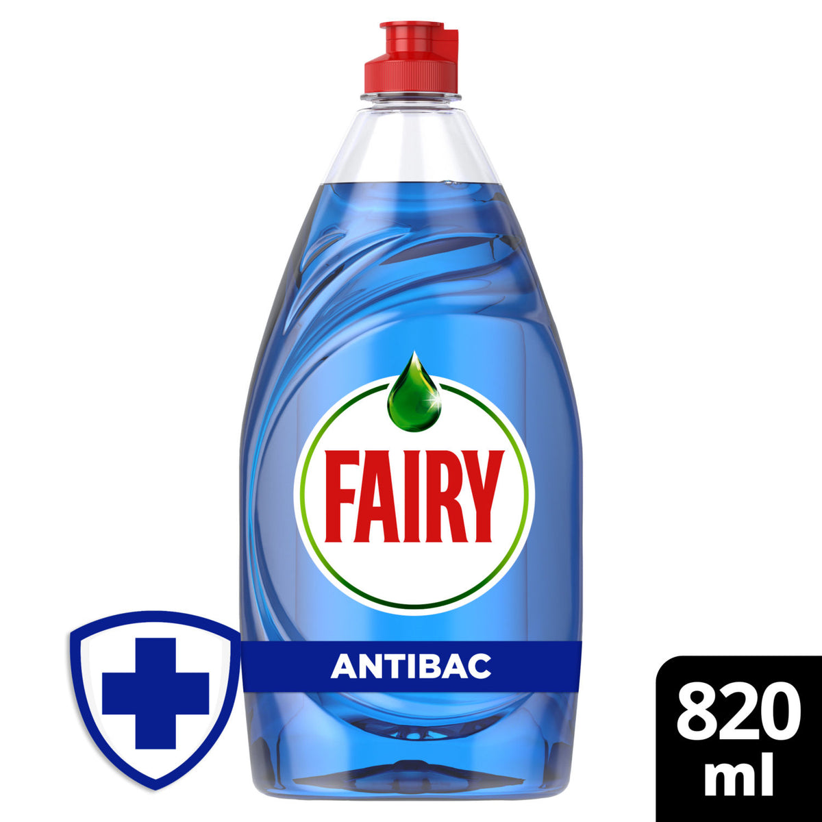 Fairy antibacterial washing up liquid eucalyptus 820ml, UK version