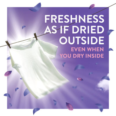 Lenor Outdoorable fabric conditioner Moonlight Lily 1.064L, imported from the UK