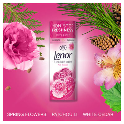 Lenor in-wash scent booster beads Pink Blossom 245g (British brand)