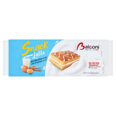 Balconi Latte Melkekremfyll Kakebar 10 x 28 g (280 g)