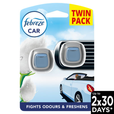 Febreze car air freshener cotton twin pack - British product