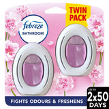 Febreze Bathroom, Continuous Air Freshener, Blossom & Breeze Twin Pack