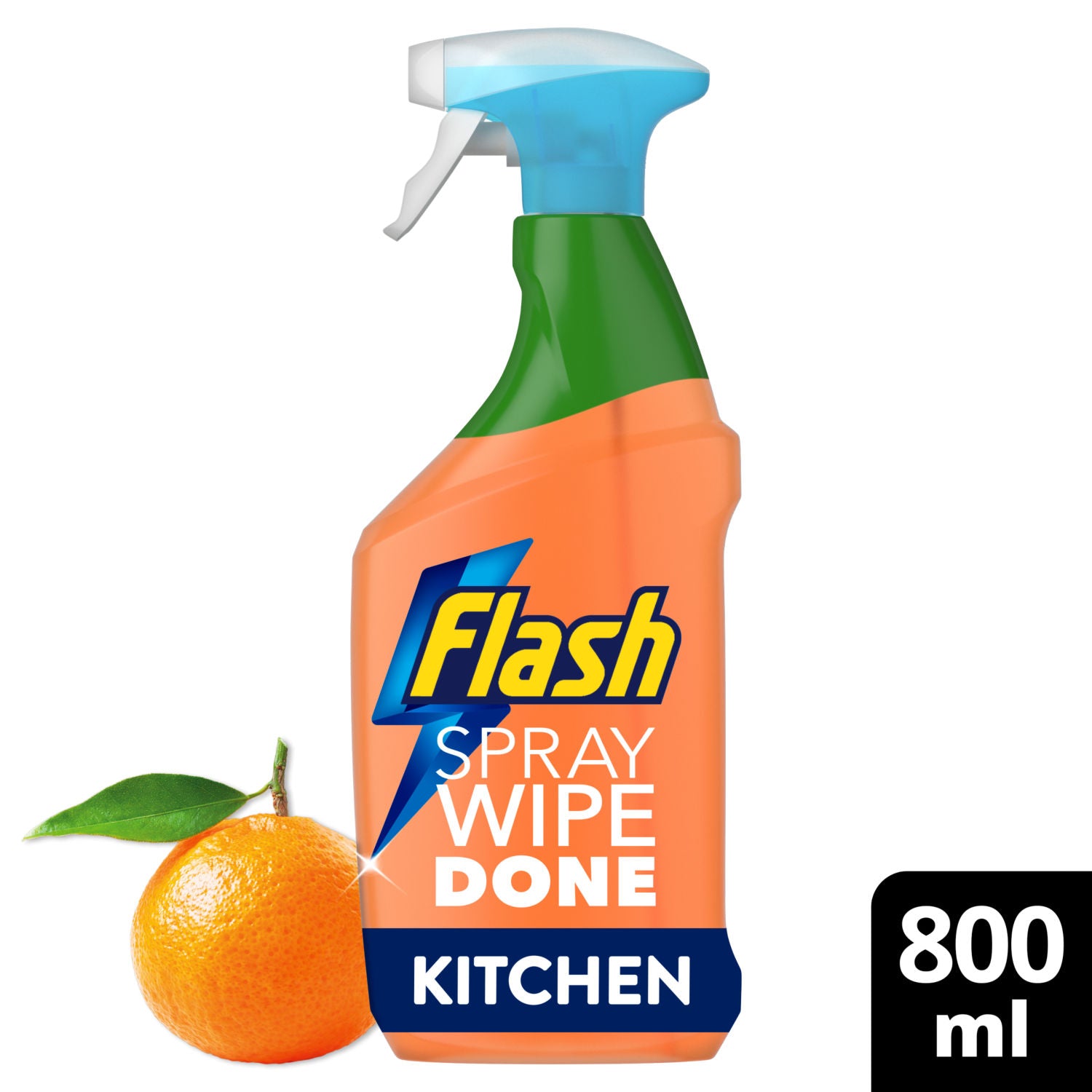 Flash Bright Mandarin cleaning spray 800ml bottle, UK version