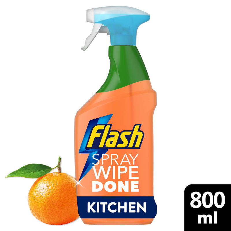 Flash Bright Mandarin cleaning spray 800ml bottle, UK version