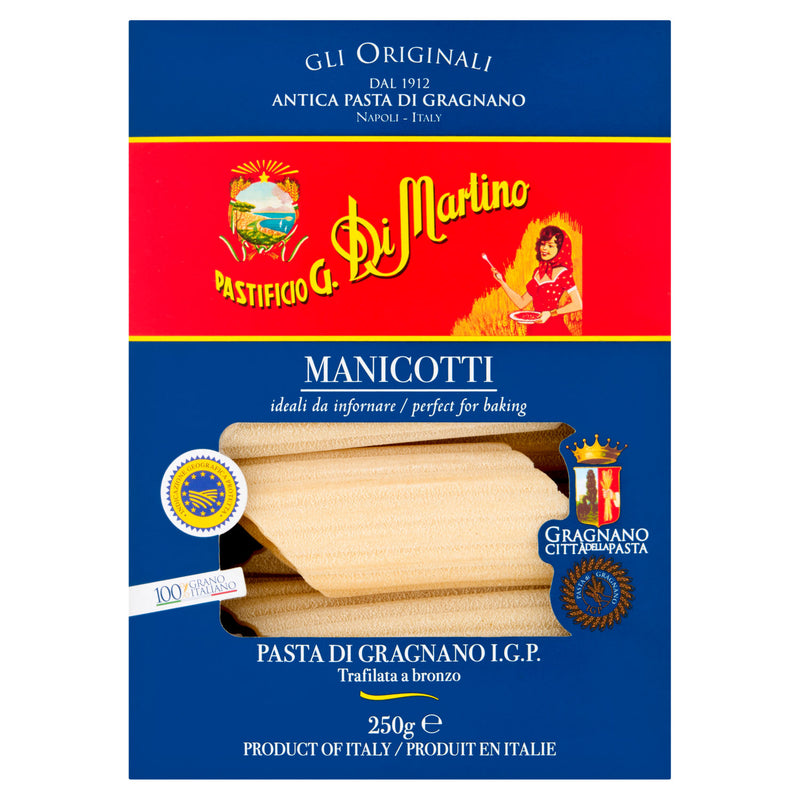 Di Martino manicotti pasta 250g, UK version