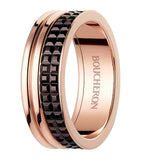Boucheron Quatre rose gold wedding ring with brown PVD (British brand)