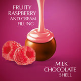 Lindt Lindor raspberry and cream chocolate truffles 200g, UK version