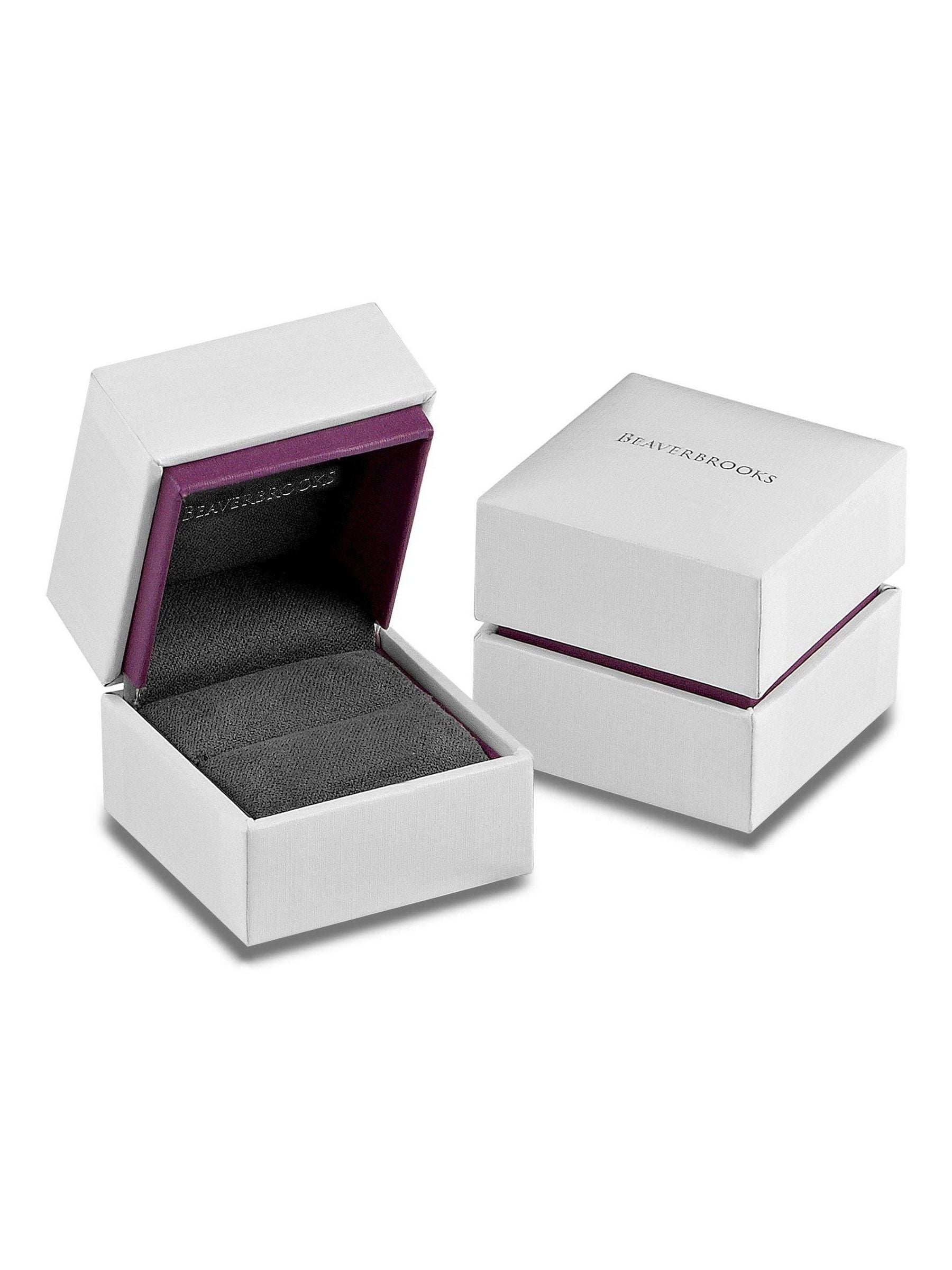 Multicolour cubic zirconia sterling silver ring 7mm width, imported from the UK
