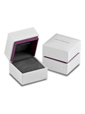 Multicolour cubic zirconia sterling silver ring 7mm width, imported from the UK