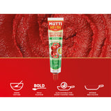Mutti double concentrate tomato puree with basil 130g, imported from the UK
