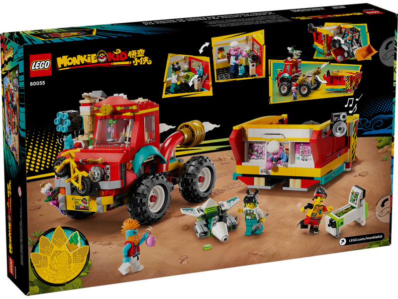 LEGO Monkie Kid truck building set 712 pieces, imported from the UK