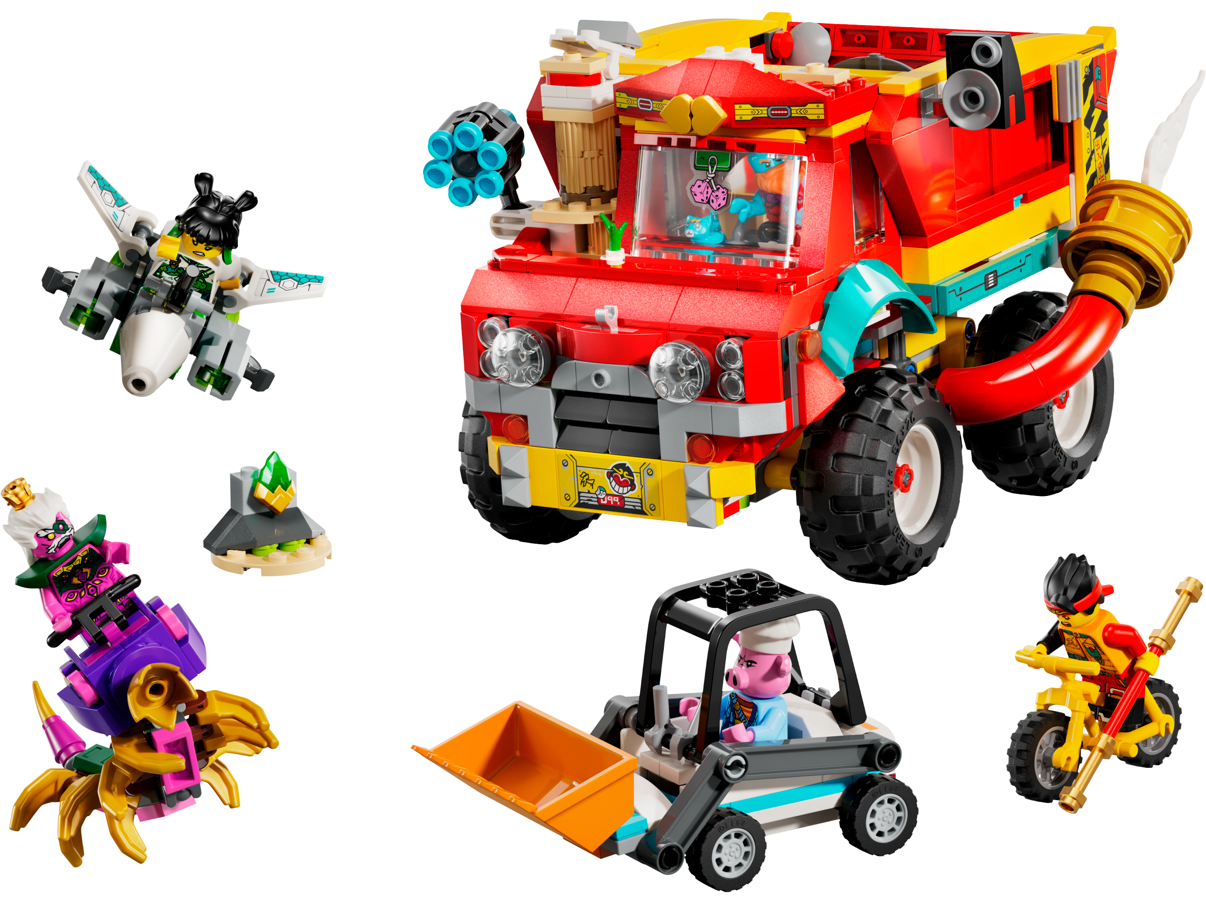 LEGO Monkie Kid truck building set 712 pieces, imported from the UK
