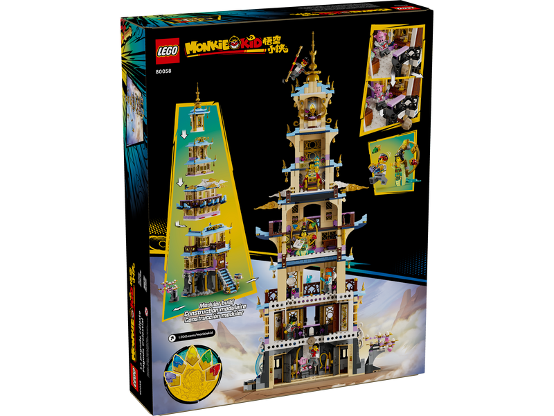 LEGO Monkie Kid Celestial Pagoda 1621 pieces - British product