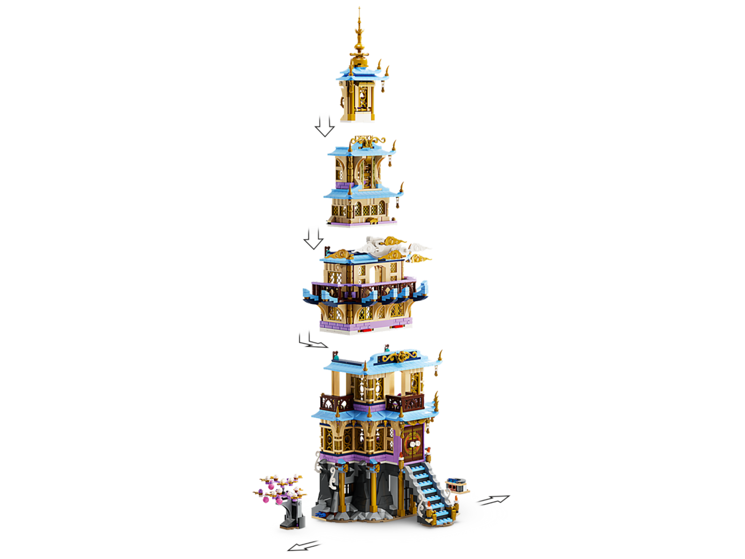 LEGO Monkie Kid Celestial Pagoda 1621 pieces - British product