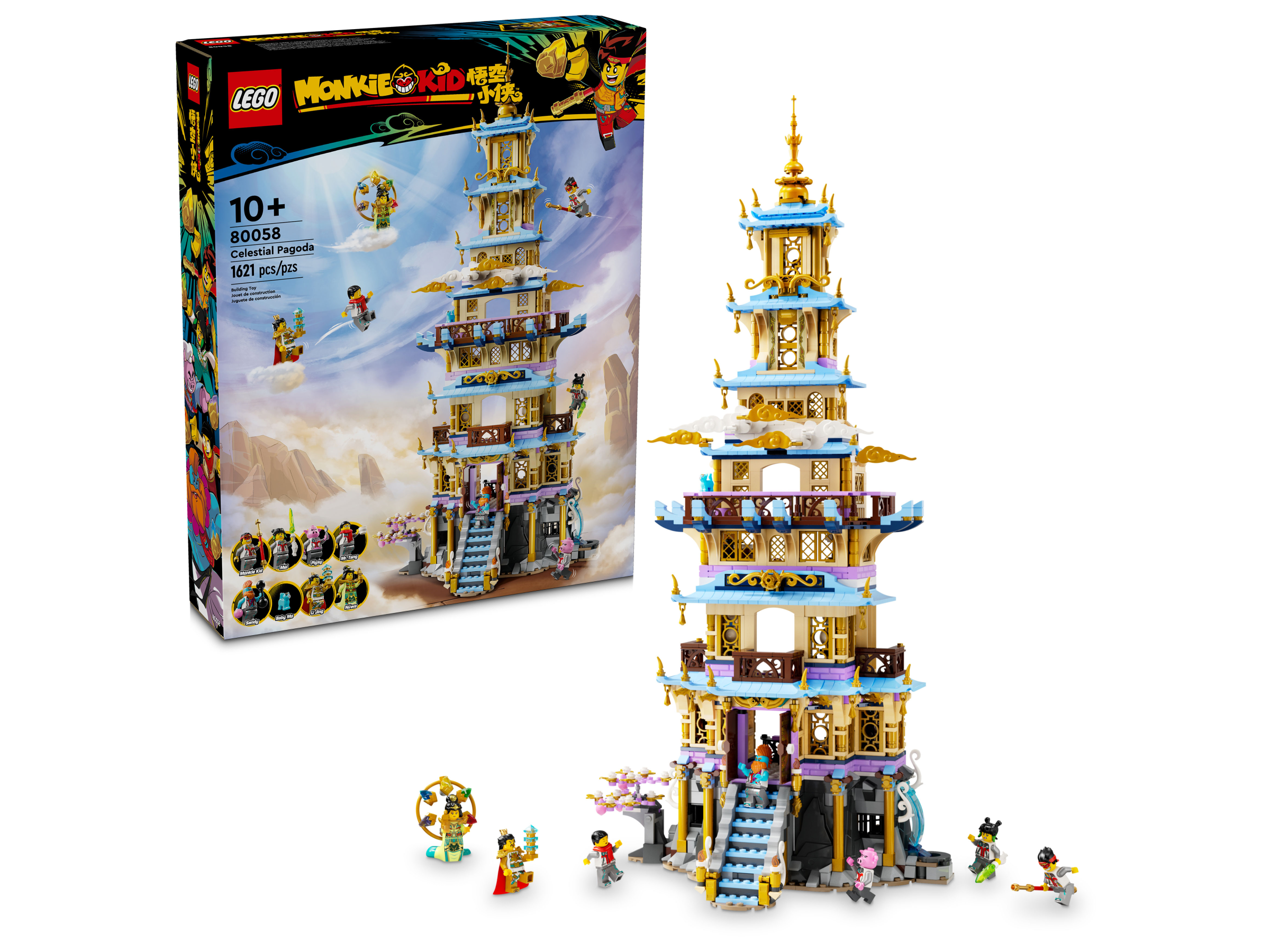 LEGO Monkie Kid Celestial Pagoda 1621 pieces - British product