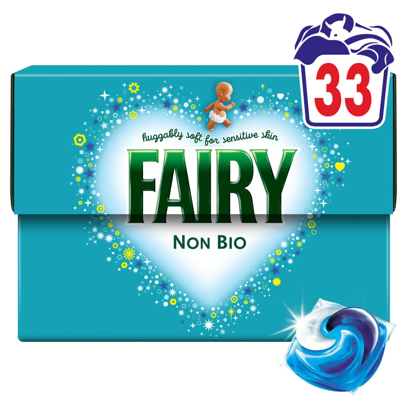 Fairy Non Bio PODS 33 washes laundry detergent - British product