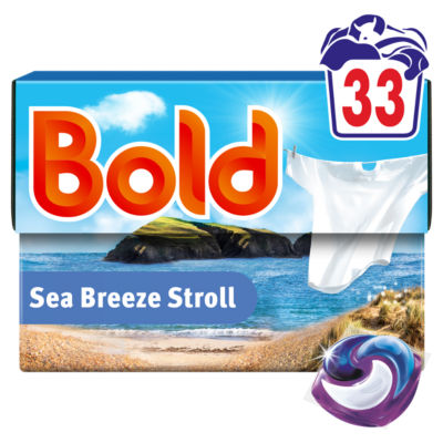 ASDA Bold Sea Breeze Stroll PODS Laundry Detergent Capsules 33 Washes- Buy online at McGrocer
