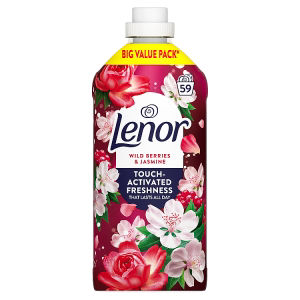 Lenor fabric conditioner Wild Berries & Jasmine 1829ml, imported from the UK